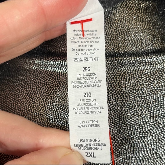 Bella & Canvas 2XL long sleeve top with LuLaRoe TC2 Christmas leggings - Picture 8 of 12